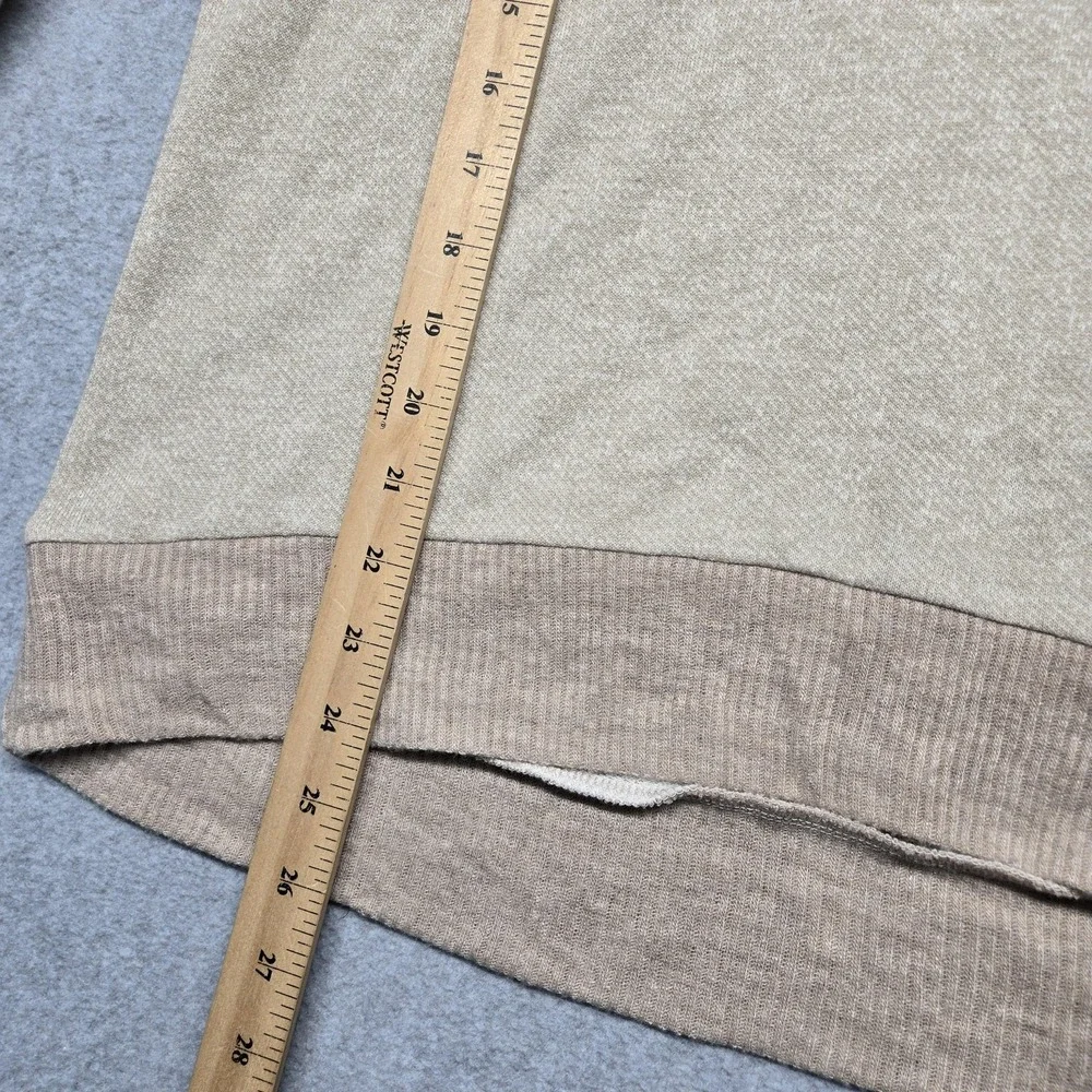 Miss Me Sweater Womens‎ Large Beige Lace Sequin Geometric Raglan Pullover Knit